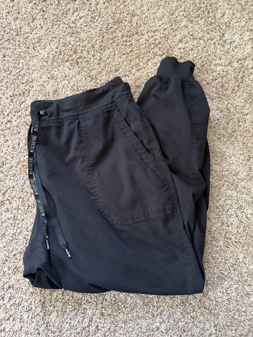 Med Couture Touch Black Women's Jogger Pants